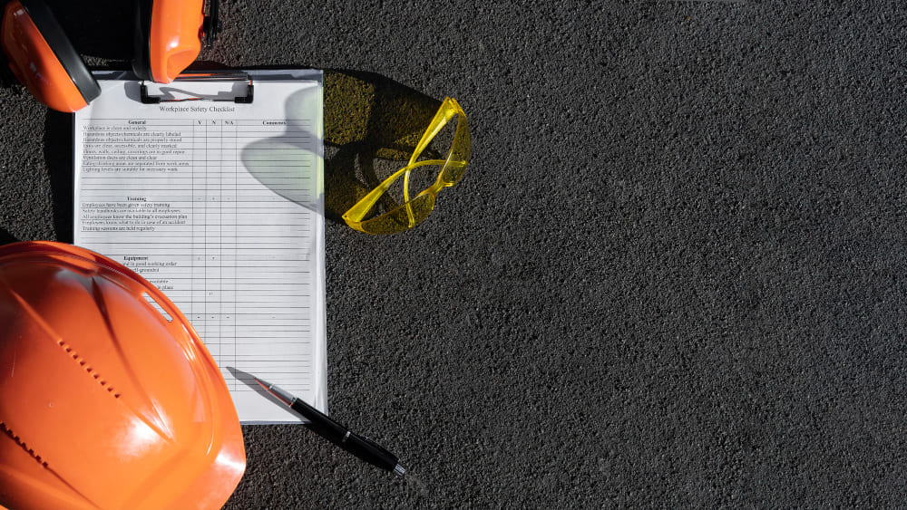 Checklist for scaffold inspection